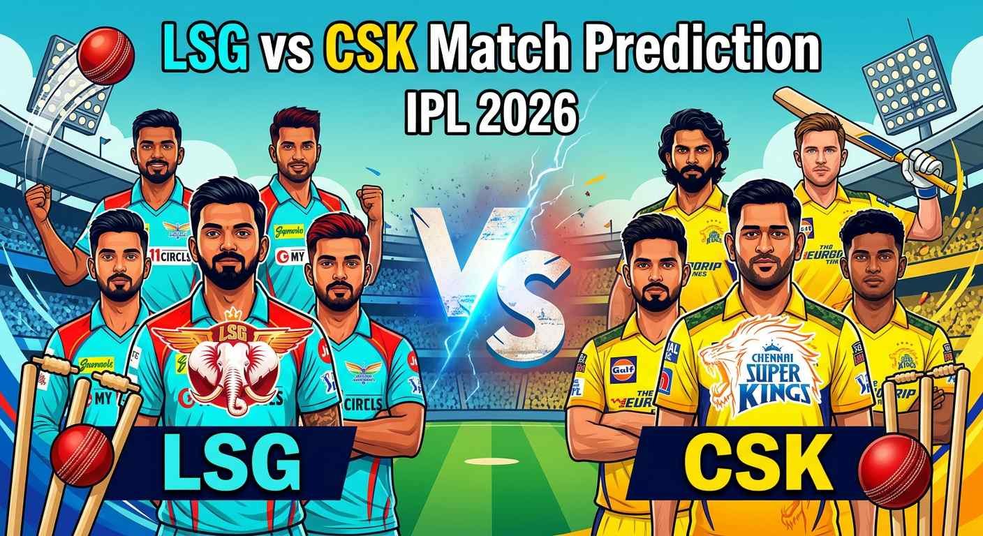 LSG vs CSK IPL 2026 Match Prediction
