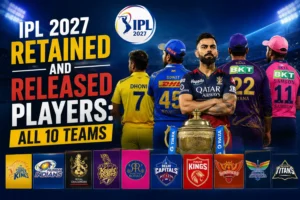 IPL 2027 Retained and Released Players: All 10 Teams