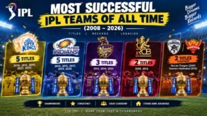 ipl-onlinebetting-Most Successful IPL Teams of All Time: Updated List of post-IPL 2026